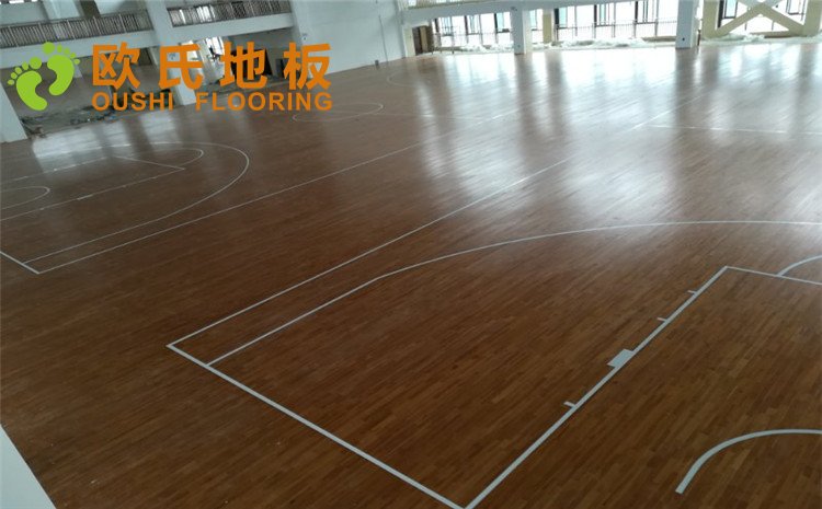 重慶忠縣中學籃球排球場木地板圖片